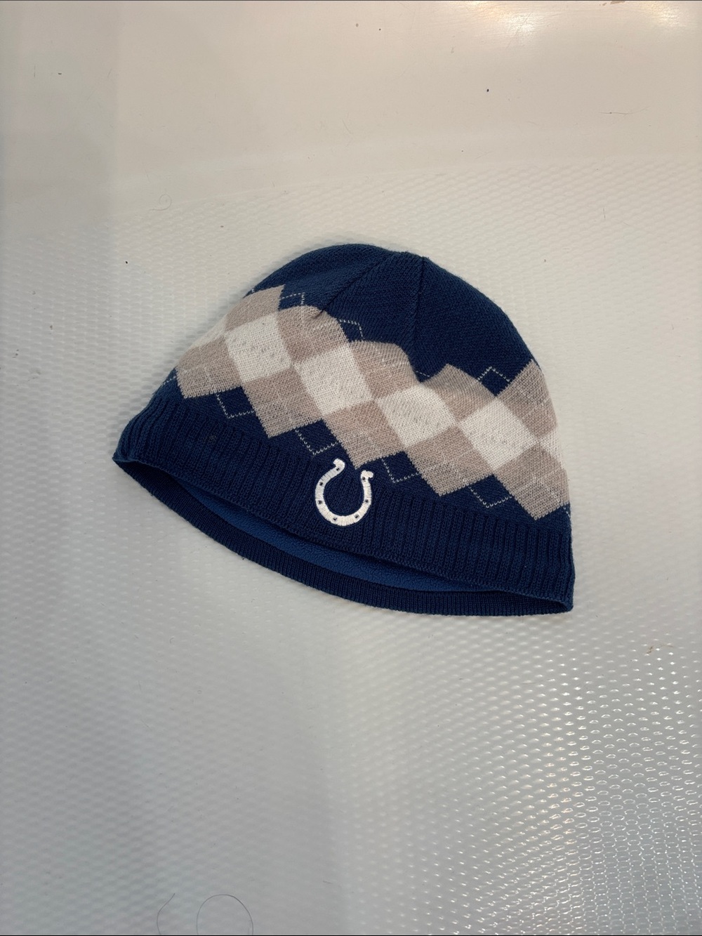 Reebok Navy and White NFL Team Beanie